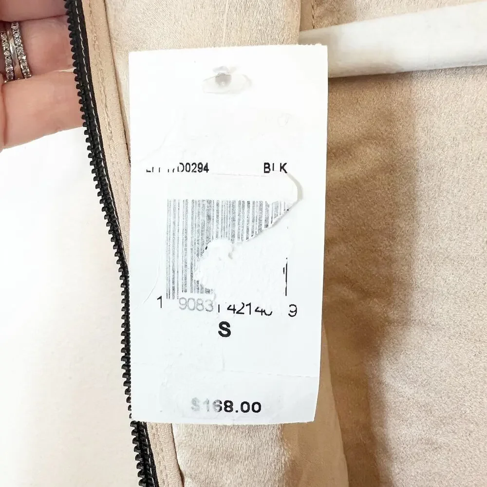 Lover's + Friends Caspian Shift Dress Black Crochet Lace Sleeveless Small NWT - Picture 13 of 14